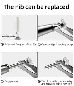 Stylet passif à écran tactile capacitif pour <span class=keywords><strong>iPhone</strong></span> et iPad, adapté aux autres téléphones intelligents et tablettes, crayon métallique - Product Image 3