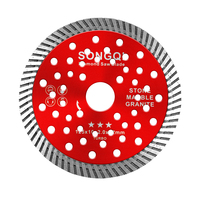 SONGQI Premium Segmentiertes Kreissägeblatt 125mm für Müheloses Schnelles Steinschneiden mit Heißpress-Technologie