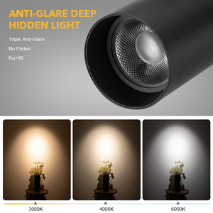 10W 20W 220 volt hiện đại màu đen trần cửa hàng theo dõi ánh sáng trong Dimmable lõm dẫn theo dõi hệ thống chiếu sáng 30W - Product Image 2