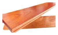 Plancher en bois dur solide d'acajou de Santos en bois de nature pour d'intérieur