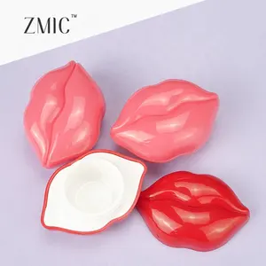Sexy Red Lip Shape Rỗng Lip Balm Container Lip Cream Chăm Sóc Da Bao Bì Nhà Cung Cấp