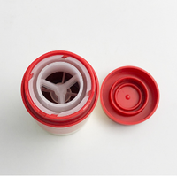 Flacon de pièces de 75g, conteneur de déodorant rouge vide