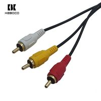 Câble audio de voiture 3,5 mm 3 RCA en PVC pour autoradio, montage encastré pour caméra et ordinateur - Vente flash