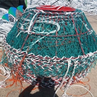 Pot de crabe de piège de poisson de filet de fonte de matériel de PE pour la pêche d'aquaculture