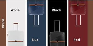 Ensemble de bagages légers <span class=keywords><strong>en</strong></span> PP, nouveau modèle quatre pièces (20, 24, 28 pouces), vente <span class=keywords><strong>en</strong></span> gros d'usine, style très prisé - Product Image 3