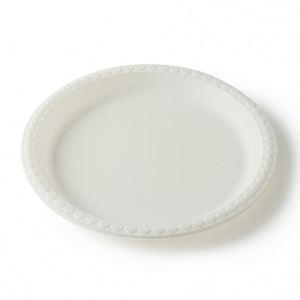 Assiettes jetables biodégradables blanches avec logo personnalisé pour hôtel, restaurant, maison, mariage, fête - Product Image 3