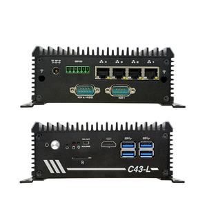Mini PC Industriale XLW Fanless Intel J1900 DDR4 MSATA con Display HD, 4 Porte LAN RJ45, Slot SIM e <span class=keywords><strong>2</strong></span> Porte GPIO - Product Image 3