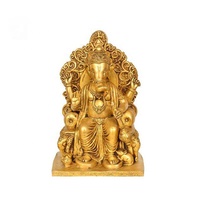 Vente en gros laiton dieu hindou seigneur ganesha statue coulée grandeur nature dieu en bronze petite statue ganesh pour la décoration de la maison
