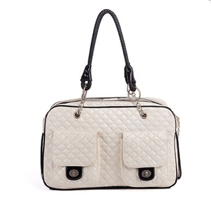 Chất lượng cao PVC sang trọng cổ điển hình thoi lưới vật nuôi tàu sân bay Dog <span class=keywords><strong>Carrier</strong></span> Túi PET mèo ngoài trời Ví - Product Image 4