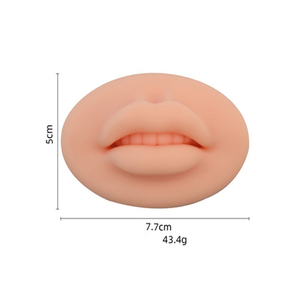 Bloque de silicona 5D reutilizable para práctica de microblading, piel sintética europea sólida para labios, para entrenamiento de PMU, tatuaje y maquillaje permanente para principiantes. - Product Image 6