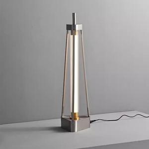 Lampe sur pied minimaliste en acier inoxydable, lumière LED, design moderne, éclairage pour salon, chambre à coucher, studio - Product Image 2