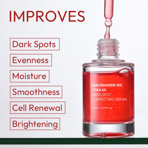 Điểm tối Glow Glass sản phẩm da Hàn Quốc chăm sóc da mặt Huyết thanh làm trắng txa 4% + niacinamide10 % huyết thanh axit Tranexamic - Product Image 5