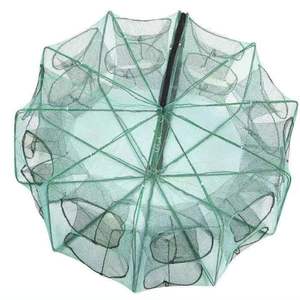 Katlanır Naylon Karides Kafesi Ağı Balık Yakalama Aracı Yengeç Monopterus Albus Loach Istakoz için - Product Image 1