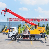 Grue de camion télescopique hydraulique tout-terrain mobile télécommandée de 16 tonnes avec moteur Weichai et moteur Liyuan à vendre