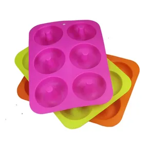 Non-Stick Food Grade Silicone Pans for Donut Baking Heat Resistant silicone mold donut