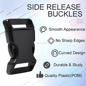 Boucle de bracelet Paracord Boucle à dégagement rapide Ceinture Logo de promotion personnalisé et couleur Parachute 550 Boucle en plastique profilée Stock - Product Image 4