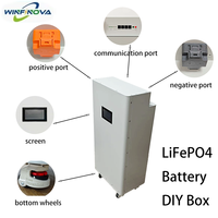 Kit d'assemblage de batterie fiable 10/15KW LiFePO4 Validation IP20 Structure empilable Supports de boîtes de batterie de stockage d'énergie domestique