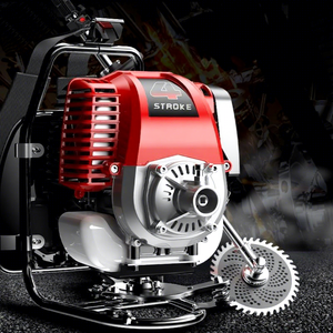 New Four-stroke Backpack <b>Small</b> Blade Multifunctional Agricultural Gasoline Reclamation Machine Lawn Mower Harvester Brush Cutter - Product Image 4