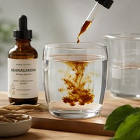 Extrait liquide naturel d'Ashwagandha 5% 10% Withanolides, Withania Somnifera liquide pur LPE-2 pour le soulagement du stress et l'énergie