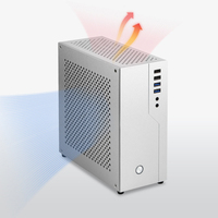 Casing Komputer RGeek Unique SR01 dari Paduan Aluminium, ITX Mini PC Towers Chassis, Casing Micro ATX