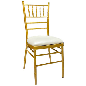 Sedia Chiavari in Metallo Impilabile all'Ingrosso con Cuscino Morbido per Eventi, Ospedali <span class=keywords><strong>e</strong></span> Parchi - Arredamento Commerciale - Product Image 1