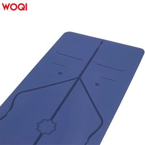 Esterilla de Yoga Woqi de 6 mm de Grosor, Tela Oxford Antideslizante, Esterilla de Fitness para Principiantes, Rectangular, Azul Marino - Product Image 4
