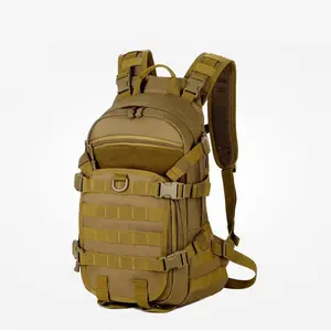 Waterproof Large Capacity Backpack Rugged OEM Wholesale Durable Khaki Backpack Helmet Position Backpack