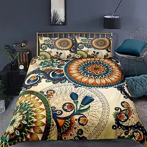 Amazon Hot Sell 3D Printing Bedding Set 3pcs Comforter Set Floral Pattern