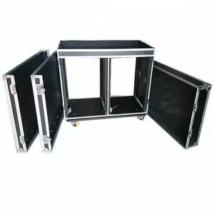 Aluminium Luidspreker Flight Road Case Voor Line Array Luidspreker Pro Geluid Amp Rack 12u 16u Flightcase