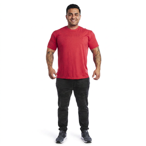 Camiseta Deportiva Informal Popular de Tela Transpirable Ultra Suave al Tacto de Poliéster Cómoda para Hombre - Product Image 1