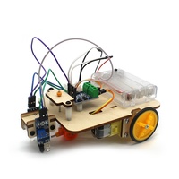Robot jouet voiture OKYN251010-1, suivi de ligne, jouet en bois STEM, science et ingénierie, kit de robotique pour enfants d'âge scolaire