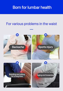Ceinture de soutien lombaire à double renfort avec sangles élastiques respirantes en maille pour soulager les douleurs du bas du dos - Product Image 3