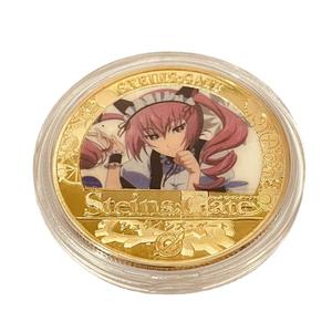 Pièce commémorative classique <span class=keywords><strong>Steins</strong></span> <span class=keywords><strong>Gate</strong></span> sur le thème de l'anime, pièce en fer moulé sous pression, cadeau pour collectionneurs, emballée individuellement, vente en gros - Product Image 5