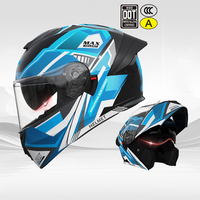 Casque de moto modulaire professionnel DOT, coque ABS, double visière, casque rabattable, couche de tamponnage EPS, haute résistance, casque de rue