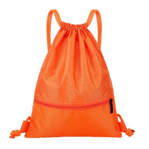 <b>Large</b> Capacity Nylon Waterproof Zipper Drawstring Backpack Outdoor Sport Fitness Storage <b>Bag</b> Thick Rope Polyester Ball <b>Bag</b> - Product Image 2