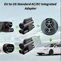 Adaptateur de chargeur de voiture électrique CCS2 vers CCS1 250KW 1000V AC DC Adaptateur de charge rapide CCS Combo 2 vers CCS Combo 1 DC+AC 250A/500A
