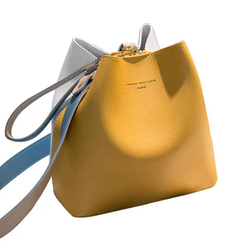 Wholesale Ladies Large Vintage Soft PU Vegan Leather Handbag Women Fashion Luxury Handbags Shoulder Bucket Bags