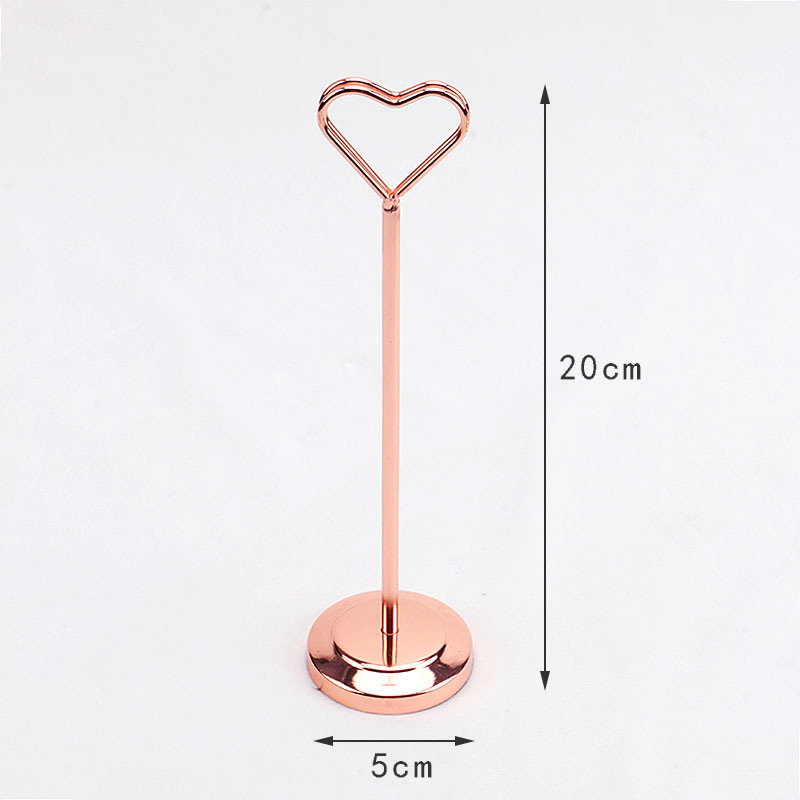 Or rose, motif cœur de 20 cm (8 pouces)