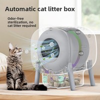 Bac à litière intelligent pour chat Modèle 12 Nettoyage entièrement automatique Désodorisation Entièrement fermé Contrôle à distance par application électrique Grande capacité