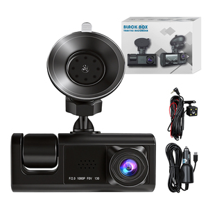 Enregistreur vidéo de voiture professionnel à boucle continue, mini caméra embarquée 3-en-1, vision intégrale en temps réel, enregistreur de conduite portable - Product Image 1