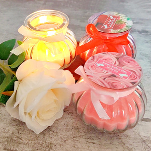 Bougie d'Halloween en cire de soja sans fumée, parfumée, en forme de coupe citrouille, pour aromathérapie, souvenir, DIY, bougie en cire végétale personnalisée - Product Image 4