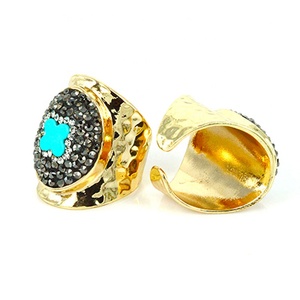 Nuovo arrivo gold gunmetal placcato <span class=keywords><strong>signore</strong></span> <span class=keywords><strong>degli</strong></span> <span class=keywords><strong>anelli</strong></span> per gli uomini, occhi conchiglia naturale ragazzi <span class=keywords><strong>anelli</strong></span> da dito pavimentano diamanti alla moda - Product Image 6