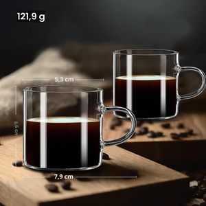 Mug en verre unisexe pour fête, design classique et simple, 500 ml, résistant à la chaleur et au froid, compatible micro-ondes, écologique, noble, avec logo personnalisé - Product Image 4