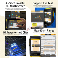 Mini OTDR OFW, Probador de Fibra Óptica Activa en Vivo, 1550nm 20dB, Reflectómetro de Fibra Óptica con Pantalla Táctil, OPM, VFL, OLS, Probador PM FTTH TCP