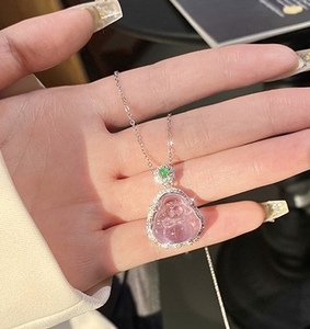 Collier Améthyste Bouddha Gong, améliore <span class=keywords><strong>l</strong></span>'<span class=keywords><strong>âme</strong></span> de <span class=keywords><strong>l</strong></span>'artisanat en cristal é<span class=keywords><strong>l</strong></span>égant, niche exquise tout - Product Image 2