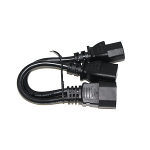 Type 2 in 1 <strong>Extension</strong> Iec 320 <strong>Plug</strong> Connector Splitter C13 C14 <strong>Socket</strong> Cable Cords - Product Image 2