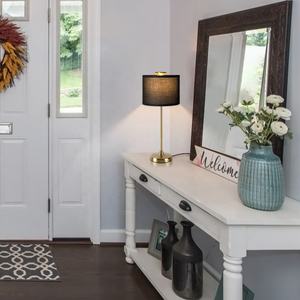 Lampes de table modernes Abat-jour en tissu décoratif Lampe de bureau pour chambre à coucher Lampe de table nordique moderne pour hôtel Salon Maison Chambre à coucher - Product Image 5