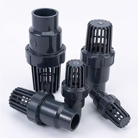 Usine 110mm UPVC Ball Bottom Valve Clapet anti-retour Raccords de tuyaux chimiques pour la construction et les approvisionnements en eau