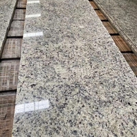 Dalle de granit blanc rose poli à taches claires pour comptoir de cuisine, meuble-lavabo, revêtement mural, projets de villas et d'hôtels