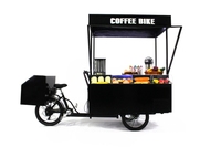 Vente flash Nouveau Tricycle électrique à hot-dogs avec grill et friteuse Moteur 500W Cuisine mobile portable